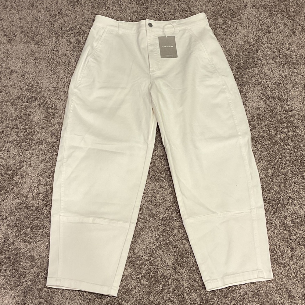 Everlane Ivory Pants, NWT, Size 14
